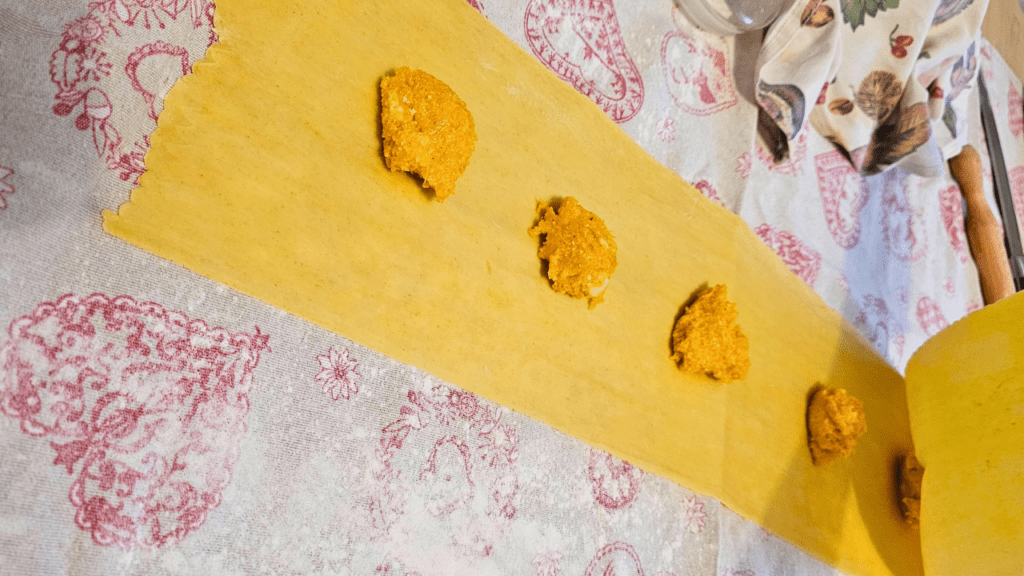 FOTO 1.14 Pasta rellena con calabaza rellenos de masa Ideas de otono recetas con calabaza