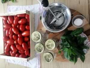 1.0 Salsa di pomodoro Ingredienti e Attrezzature Salsa di Pomodoro Fatta in Casa per 1 sugo buono e genuino