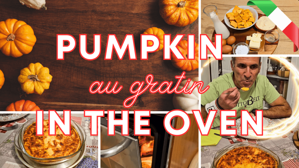 Autumn ideas with pumpkin Fall pumpkin recipe easy Pumpkin au gratin in the oven